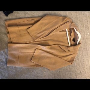 J crew sweater blazer camel